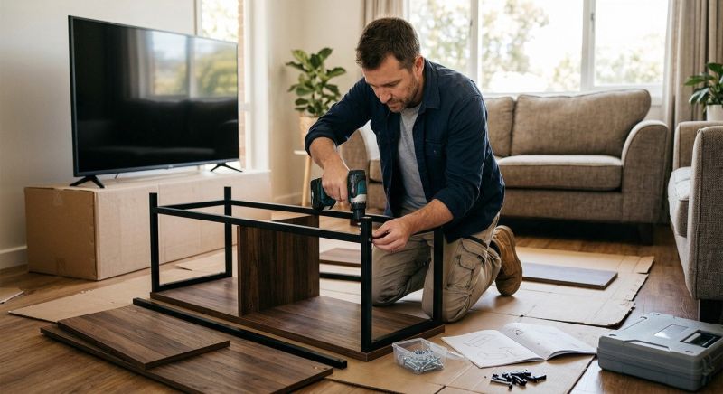Entertainment Center Assembly in Olathe, KS