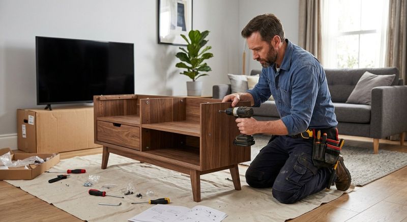 Tv Cabinet Assembly in Olathe, KS