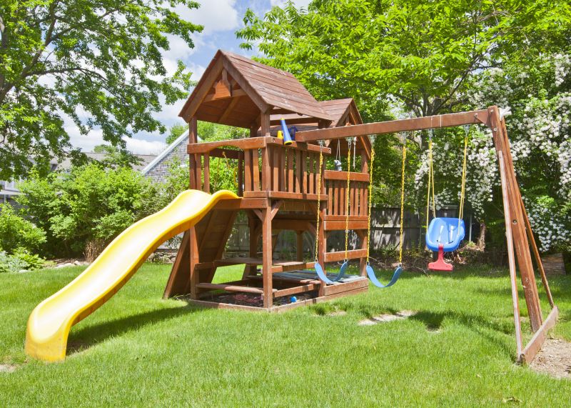 Wooden Playset Installation in Kansas City, KS